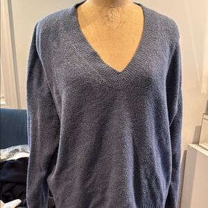 Vince Blue V-Neck Sweater